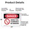Signmission Diesel Fuel Flammable No Smoking Danger Sign, Aluminum, 24in W x 18in L, 2PK OS-2PACK-DS-A-1824-L-1128 - alternate 4